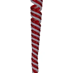 Best Pack of 4 Red and White Candy Curls Christmas Ornaments 7
