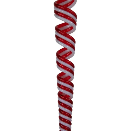 Best Pack of 4 Red and White Candy Curls Christmas Ornaments 7" Food & Beverage