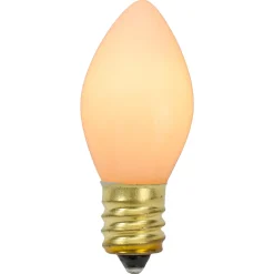 Sale Pack of 4 White Opaque C7 Christmas Replacement Bulbs Replacement Bulbs