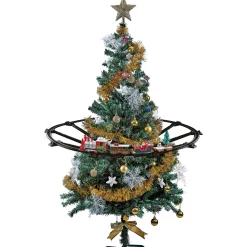 Outlet 31pc Battery Operated Lighted and Animated Christmas Tree Train Set with Sound Trains