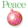 Clearance Peace Ornament Christmas Holiday Wall Decor Art Print Wall