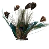 Hot Peacock Ocelli Feather Clip-On Christmas Ornament -6" Animals