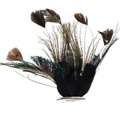 Hot Peacock Ocelli Feather Clip-On Christmas Ornament -6