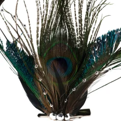 Hot Peacock Ocelli Feather Clip-On Christmas Ornament -6