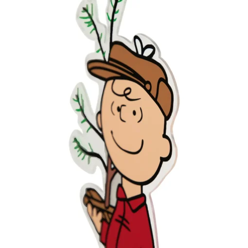 Outlet Peanuts Charlie Brown with Iconic Tree Double Sided Christmas Window Cling Decoration Window