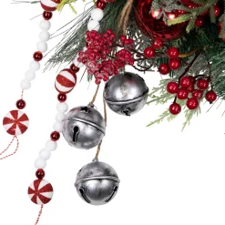 Clearance Peppermint Candy Artificial Pine Christmas Wreath - 42