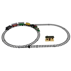 Outlet 18-Piece Black and Green Battery Operated Animated Classic Model Train Set Trains