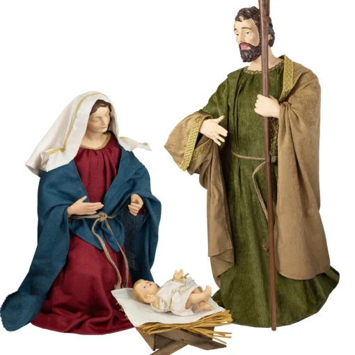 3-Piece Holy Family Nativity Christmas Figurine Set - 36" Nativity