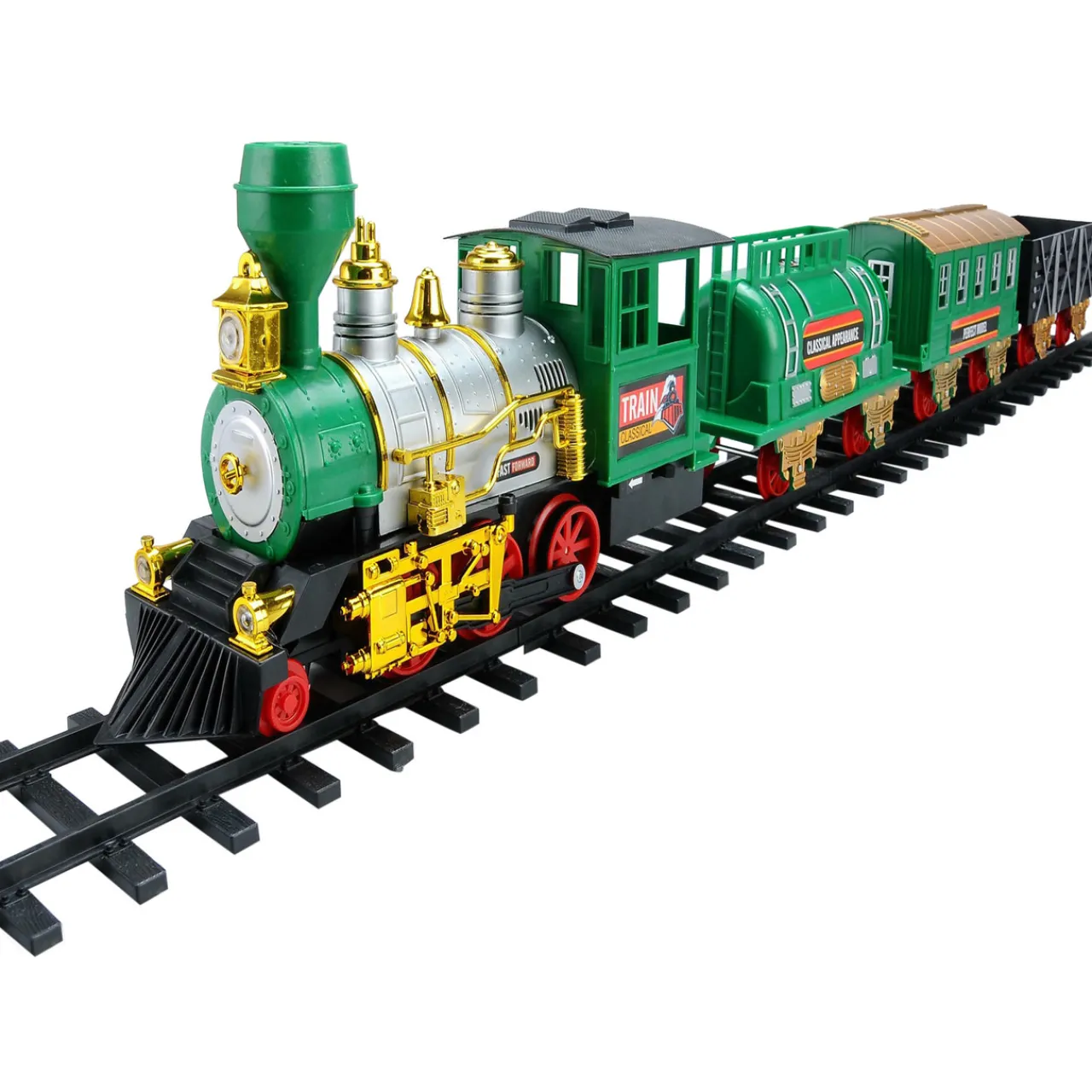 Best 20-Piece Lighted and Animated Classic Christmas Train Set with Sound Trains