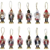 Discount 12-Piece Red and Blue Mini Christmas Nutcracker Ornament Set 3.25" Nutcrackers