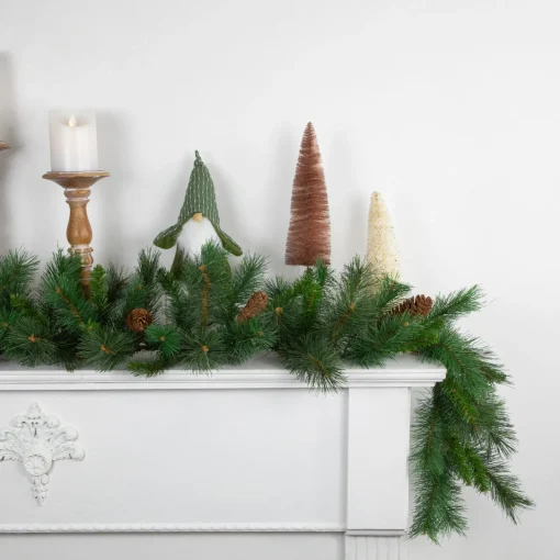 Best Pine and Pine Cones Artificial Christmas Garland - 9' x 12" - Unlit Unlit