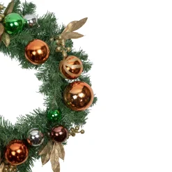 Clearance Pine Foliage with Ornaments Artificial Christmas Wreath - 24