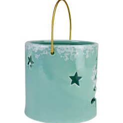 Sale Pine Tree and Star Cutout Tea Light Christmas Candle Holder - 4.25