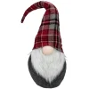Discount Plaid Bendable Hat Gnome Sitting Christmas Decoration - 25" - Red and Gray Gnomes