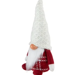 Online Plaid Boy Gnome Christmas Figurine - 9.5