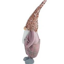 Clearance Plaid Christmas Gnome with Sequin Hat - 24