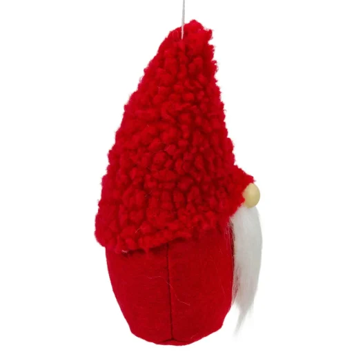 Outlet Plush Gnome Christmas Ornament - 7" - Red Gnomes
