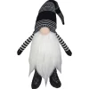 Best Plush Gnome with Striped Arms Christmas Figure - 28" - Black and White Gnomes