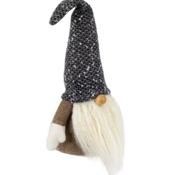 Outlet Plush Gnome with Wooden Nose Christmas Figure - 11