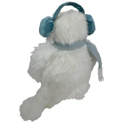 Hot Plush Sitting Yeti with Earmuffs Christmas Figure - 18