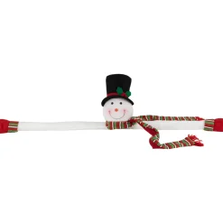 Clearance Plush Snowman Hugging Christmas Tree Topper - 45" - Unlit Stars