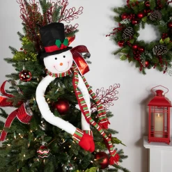 Clearance Plush Snowman Hugging Christmas Tree Topper - 45