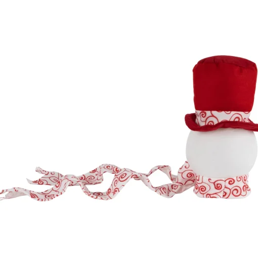 Plush Snowmen in Hats Christmas Ornaments - 12.5" - Set of 3 Snowmen