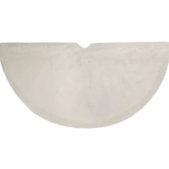 Best Polar Bear Faux Fur Christmas Tree Skirt - 48