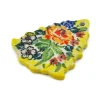 Online Polmedia Polish Pottery Christmas Tree Pendant 3" Copper Rose Meadow Collectibles