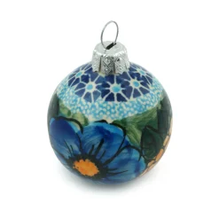 Hot Christmas Ball Ornament 3" Corn In The Blue Collectibles