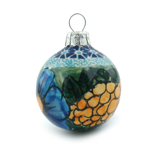 Hot Christmas Ball Ornament 3" Corn In The Blue Collectibles