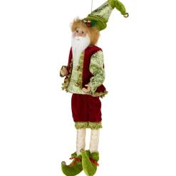 Outlet Poseable Whimsical Elf Christmas Figurine - 18