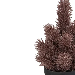 Online Potted Glittered Artificial Pine Christmas Tree - 8.5" - Rose Gold - Unlit Trees