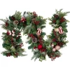 Online Pre-Decorated Ornaments and Pinecones Artificial Christmas Garland - 7' x 14" - Unlit Unlit