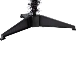 Hot Pre-Lit Artificial Tinsel Halloween Tree - 3' - Black - Clear Lights Pre-Lit