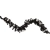 Pre-Lit Battery Operated Black Pine Artificial Christmas Garland - 6' x 10" - Cool White LED Lights Pre Decorated