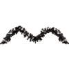 Online Pre-Lit Battery Operated Black Pine Artificial Christmas Garland - 9' x 6" - Cool White LED Lights Pre Decorated