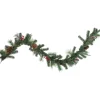 Hot Pre-Lit Battery Operated Decorated Artificial Christmas Garland - 6' x 9" - LED Cool White Lights Pre Decorated
