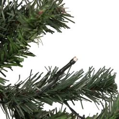Pre-Lit Battery Operated Decorated Pine Christmas Garland - 6' x 8