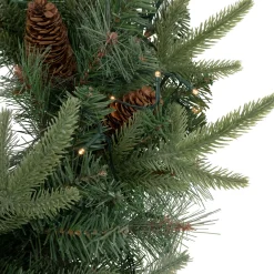 Sale Pre-Lit Battery Operated Mixed Pine and Pine Cone Christmas Wreath - 24