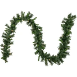 Discount Pre-Lit Battery Operated Norwich Pine Artificial Christmas Entryway Set - 5-Piece - Clear Lights Pre-Lit