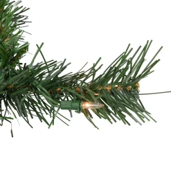 Discount Pre-Lit Battery Operated Norwich Pine Artificial Christmas Entryway Set - 5-Piece - Clear Lights Pre-Lit
