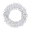 New Pre-Lit Battery Operated Snow White Christmas Wreath - 30" - Multicolor LED Lights Pre Lit
