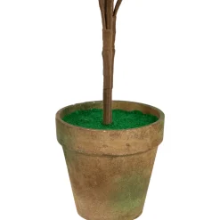 Hot Pre-Lit Berries and Pine Artificial Potted Christmas Tree - 3' - Warm White LED Lights Potted