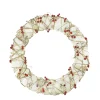 Clearance Pre-Lit Berry Artificial Christmas Wreath - 18-Inch, Clear Lights Pre Lit