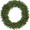 Sale Pre-Lit Black River Pine Artificial Christmas Wreath, 48-Inch, Clear Lights Pre Lit