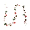Pre-Lit B/O Tree, Star, and Pinecone Christmas Garland - 6.5' - Warm White Pre Lit