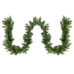 Sale Pre-Lit Buffalo Fir Christmas Commercial Garland - 50' x 8" - Warm White LED Lights Commercial