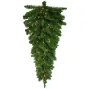 New Pre-Lit Canadian Pine Artificial Christmas Teardrop Door Swag - 42" - Clear Lights Pre-Lit Swaga