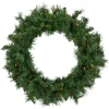 Sale Pre-lit Chatham Pine Artificial Christmas Wreath, 24-Inch, Multi-Color Lights Pre Lit